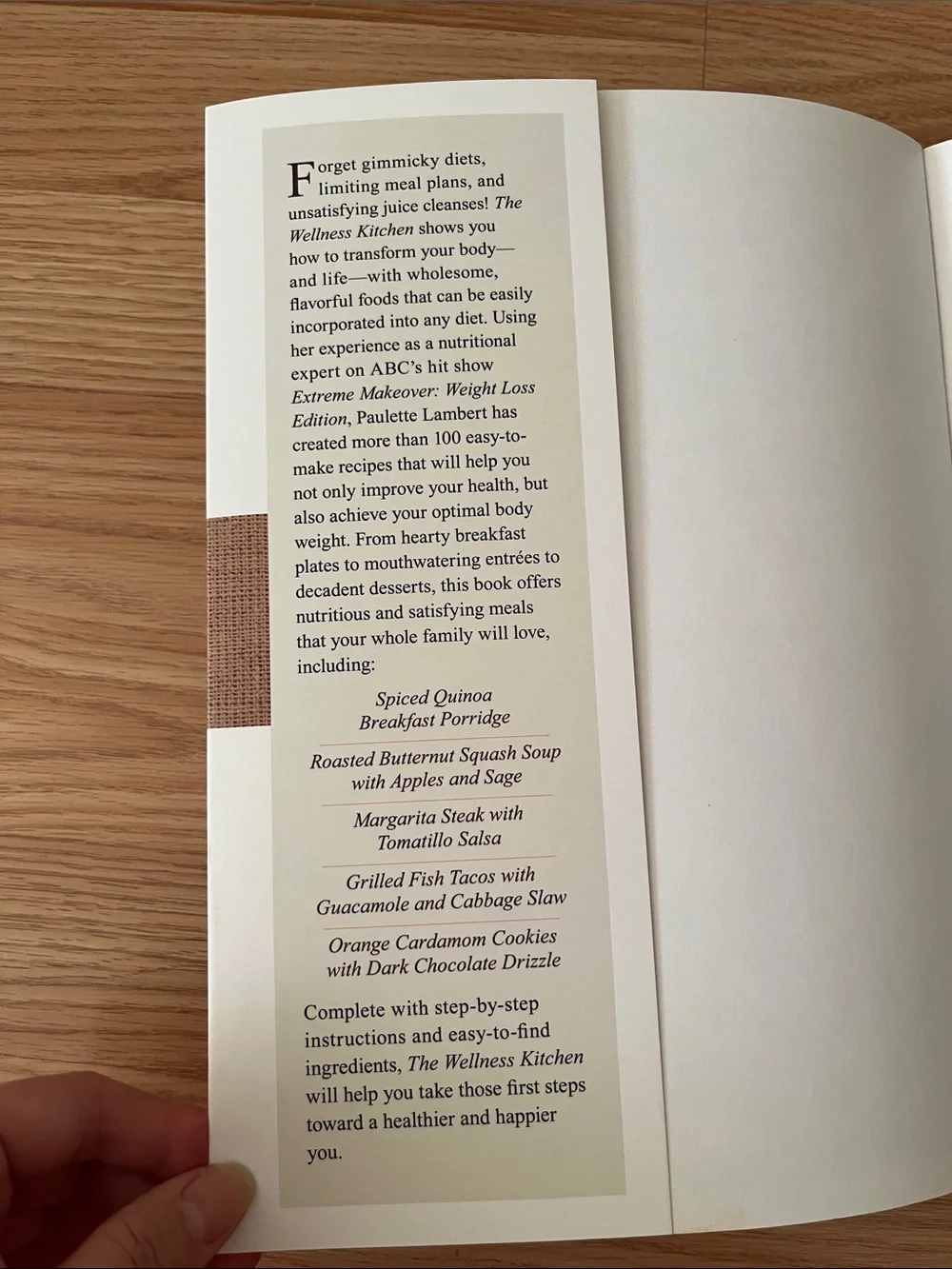 The Wellness Kitchen Cookbook by Paulette Lambert - White Cover